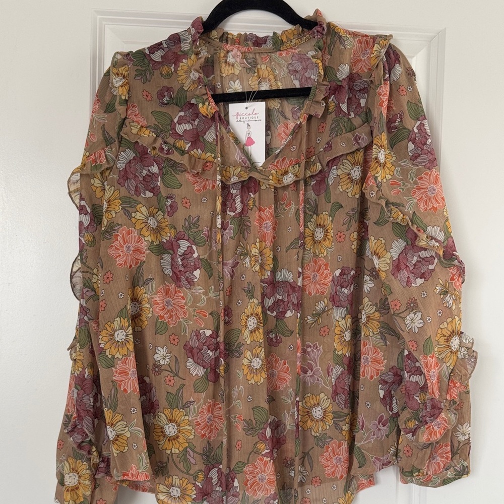New with tags sheer blouse